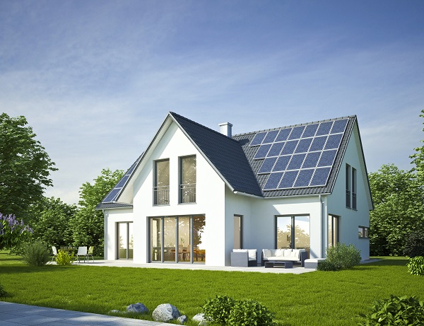 Haus Standard weiss mit Solar