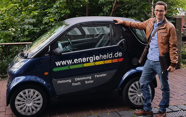Das Energieheld-Mobil.