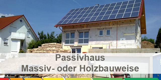 Passivhaus Massiv Holzbauweise