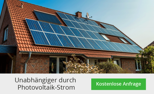 Bild: Photovoltaik auf dem Dach eines Einfamilienhauses
