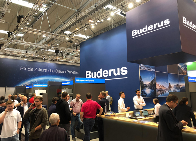 Buderus präsentiert auf der SHK Essen moderne Wärmepumpen Bild: Buderus auf der SHK Essen 2022