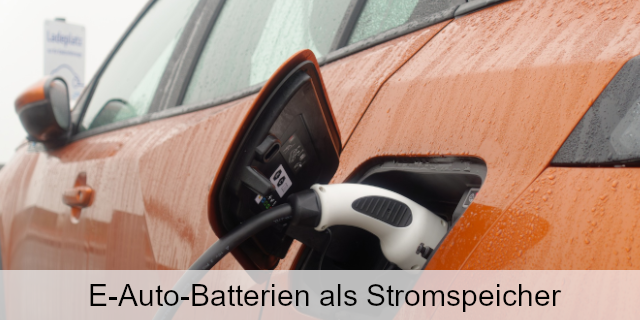 Stromspeicher Auf Vier Rädern: Strom Aus Der E-Auto-Batterie